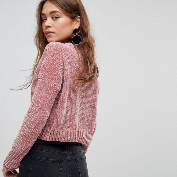 zara pink sweater